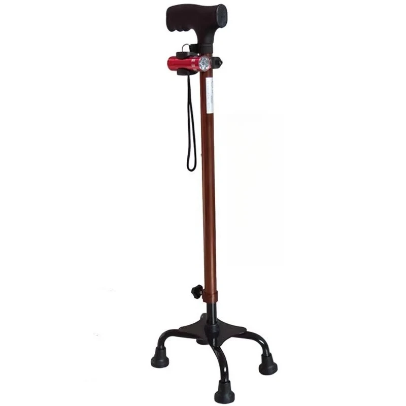 

Aluminum alloy crutches, elderly canes,multi-functional four-corner crutches, non-slip, adjustable and retractable