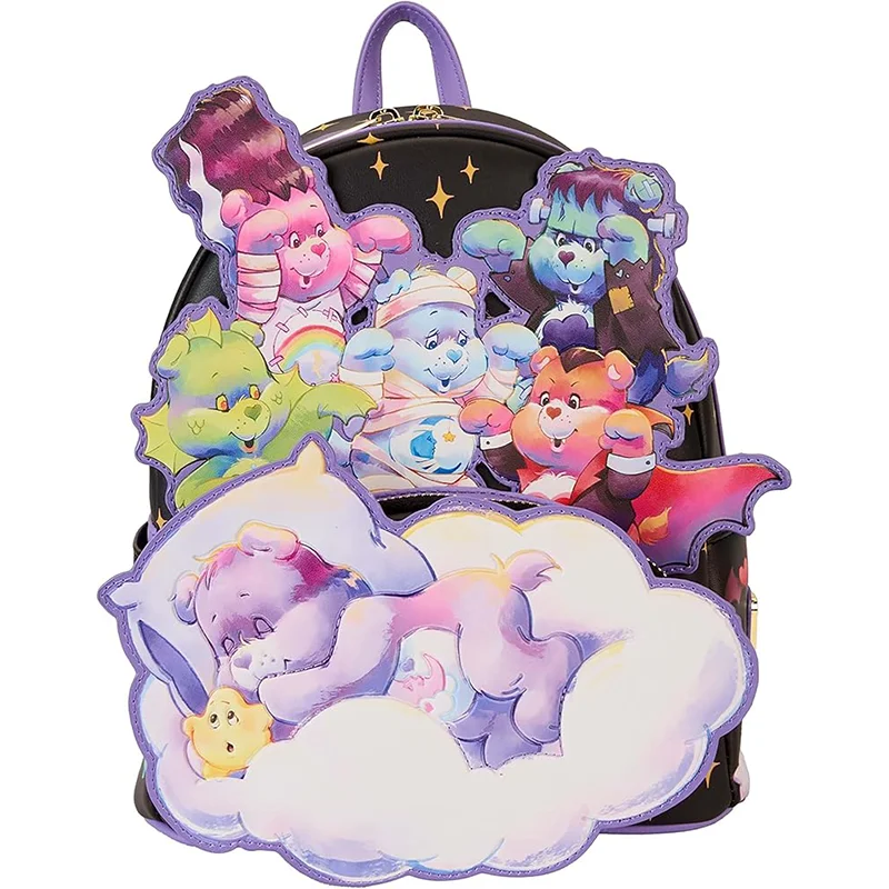 New 2025 Loungefly Care Bears Universal Monsters Scary Dreams Mini Backpack Cartoon Backpack Giving Holiday Gifts To Friends