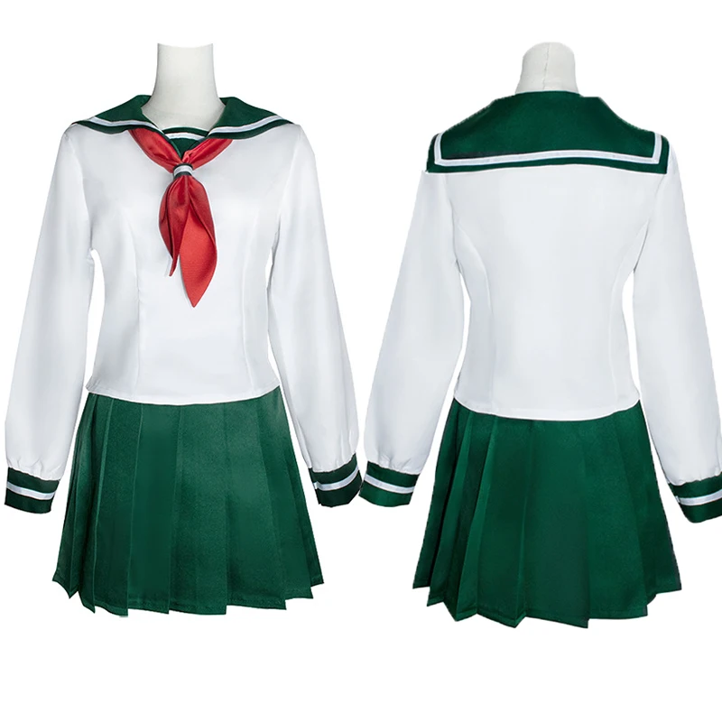 

Inuyasha Nippori Gowei Anime Costume Coswear Student Skirt Sailor Dress JK Japanese and Korean School Uniform Cosplay