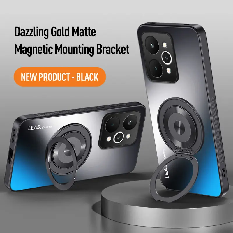 For Realme P4 Power case Luxury Acrylic Matte 360 ° Swivel B