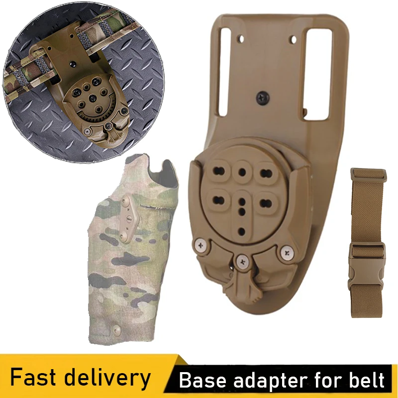 

Tactical Holster Adapter, Hunting Holster Quick Release Mount, Holster Adjustment Locking System, Belt Pistol Platform