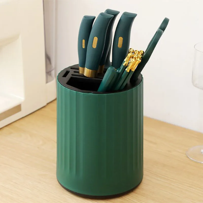 

Rotary Knife Stand Storage Rack Multi-function Kitchen Household Chopsticks Knife Tableware Rack Storage Rotary Tool Holder