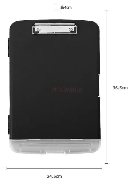 กันน้ํากระดาษเก็บแฟ้มกล่อง A4 multifunction copywriting BOARD คลิปแฟ้มกล่องพลาสติก Desktop Organizer