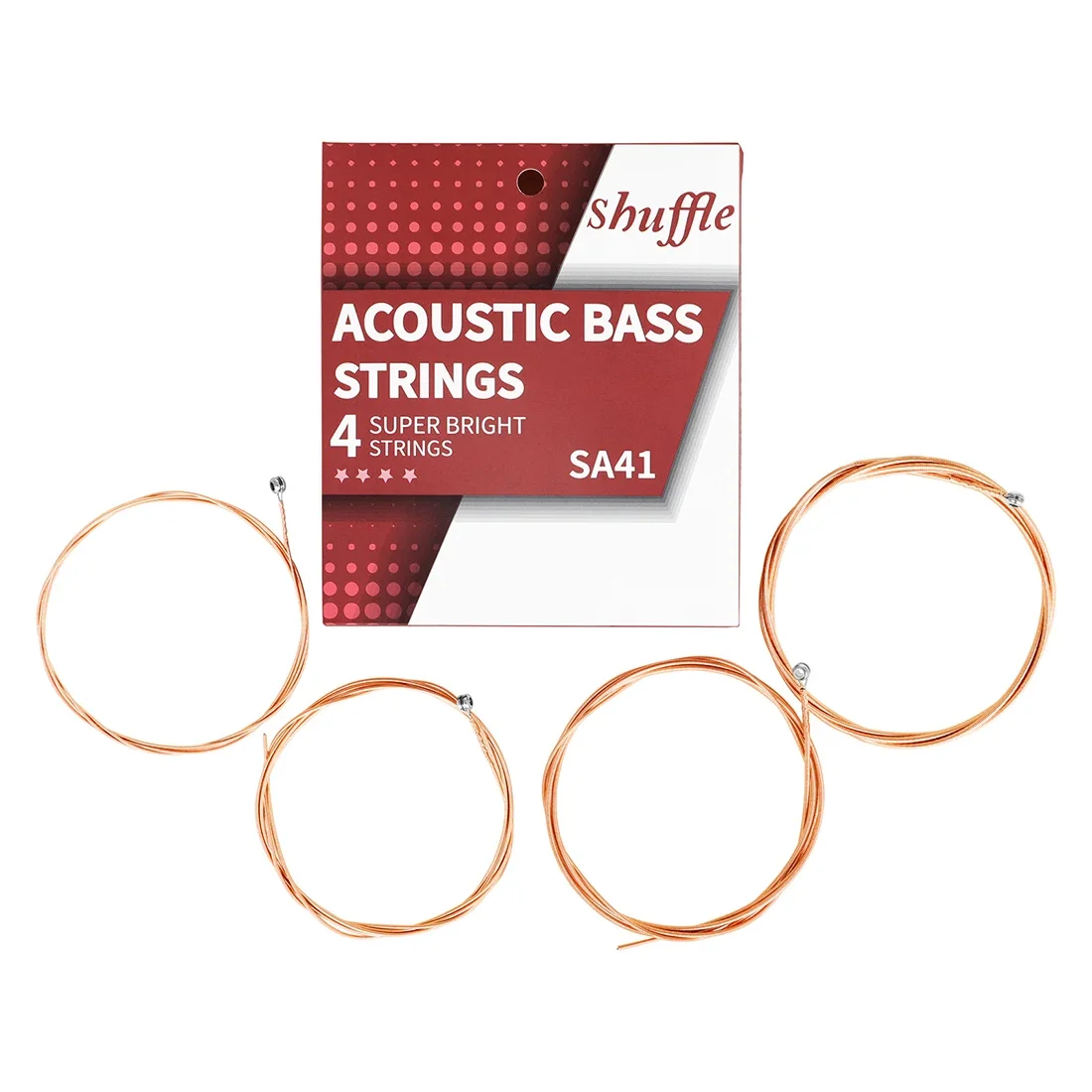 IRIN Electric Bass String 4 Hexagonal High Carbon Alloy Bass Guitar Strings Red Copper Bass Strings Music Guitar Accessories