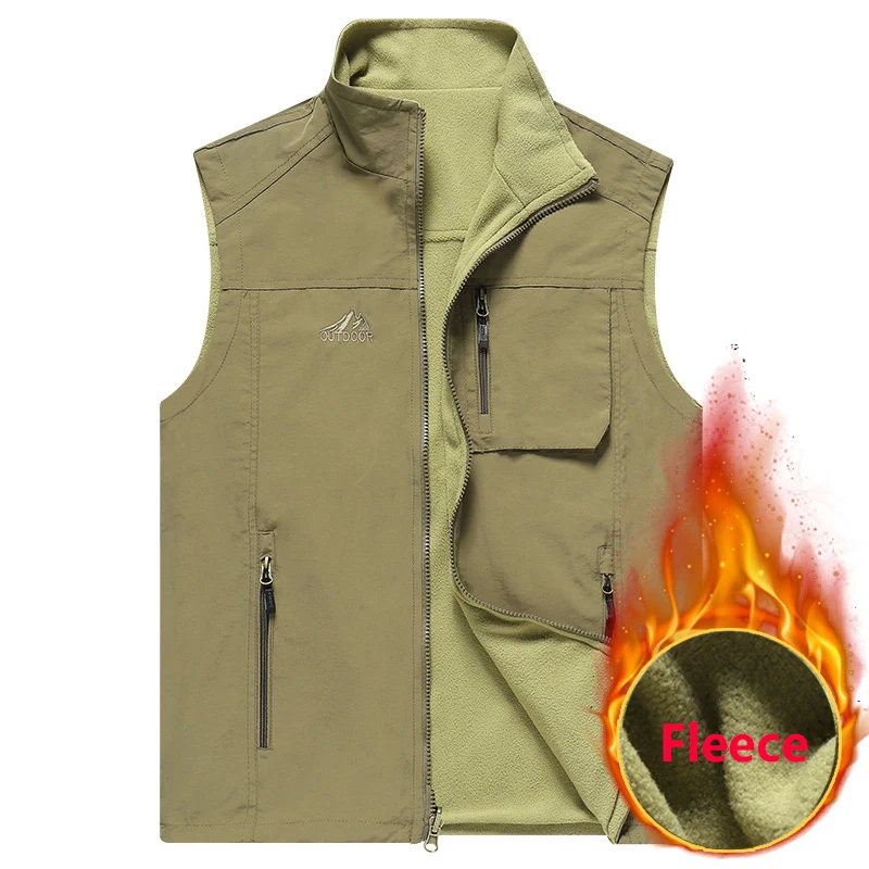 Men's Vests New Arrival Summer Mens Sleeveless Vest Spring Autumn Casual Travels Vest Outdoors Thin Vest Waistcoat Male Clothes