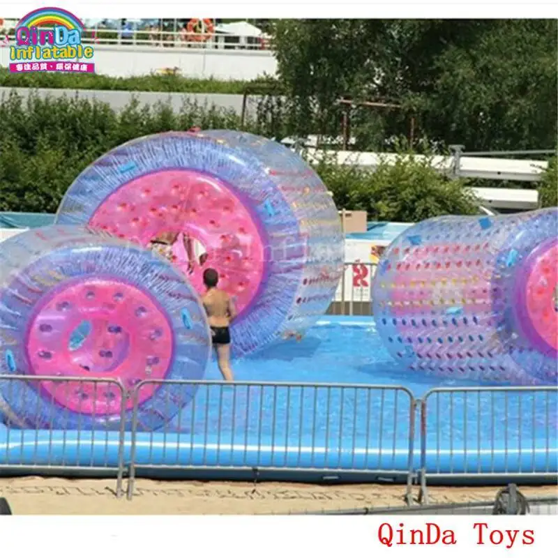 2017 última bola de la montaña rusa del juguete en el agua, bola inflable del rodillo del agua de los juegos de verano para la piscina