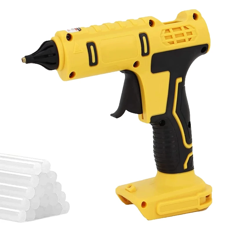 

Cordless Hot Glue Gun Fast Heating Gun With 20PCS Glue Sticks And LED Light, For 20V Max Battery, For DIY (Tool Only)