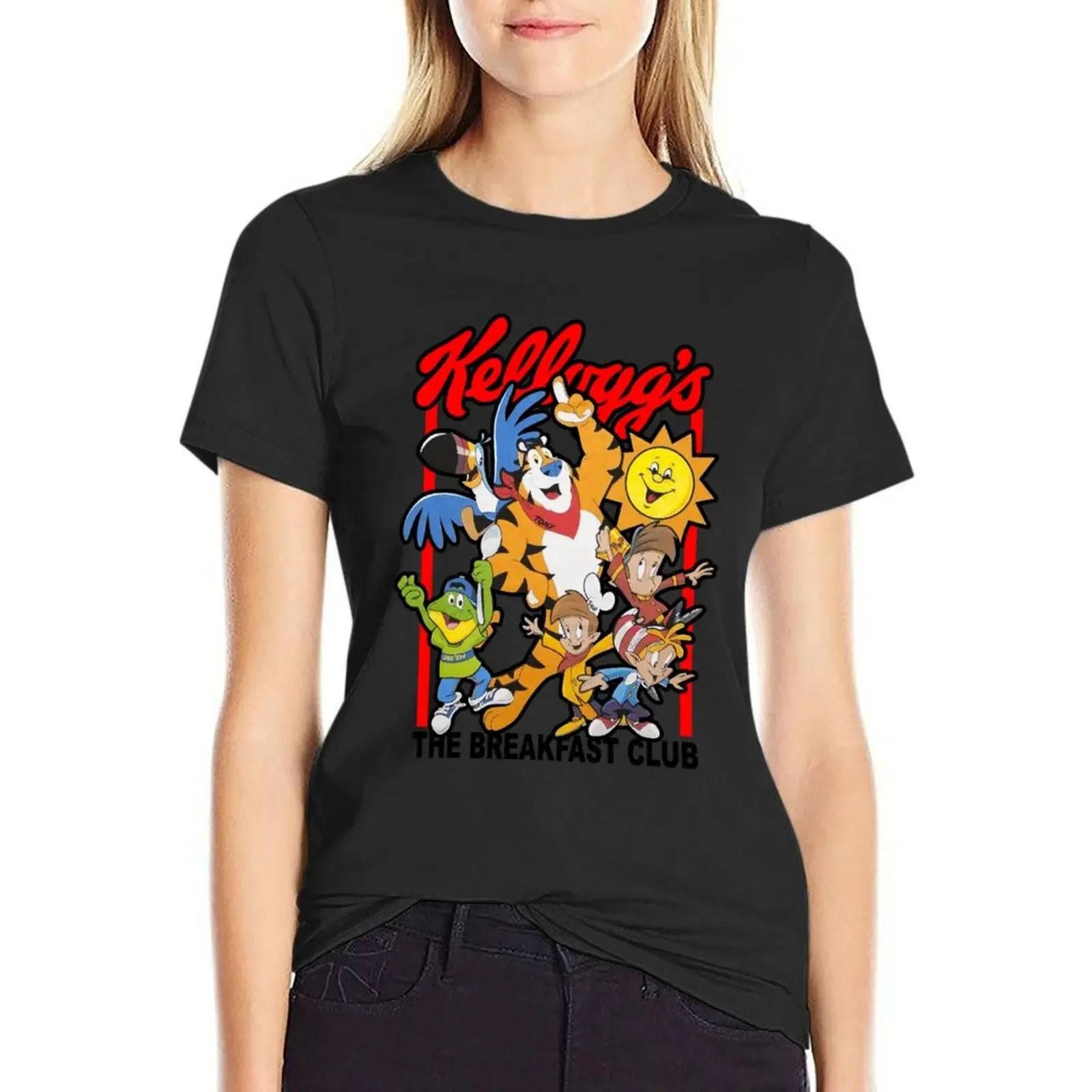 

Kelloggs The Breakfast Club Cereal Character Mens Tee T-Shirt aesthetic clothes graphics sublime anime tops for Women