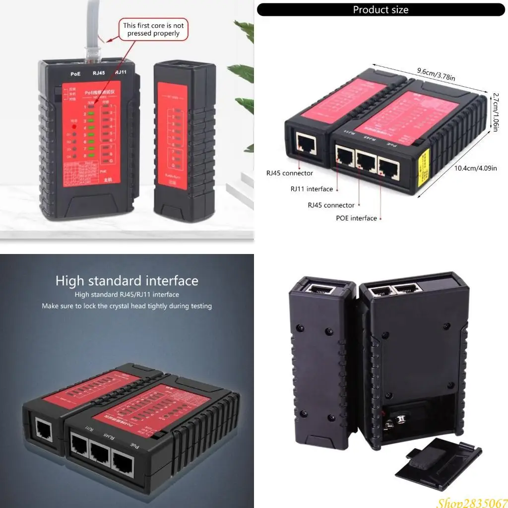 

Многофункциональные детекторы Интернет -анализаторы для RJ11 RJ12 RJ45 CAT5 CAT6 CAT7 831F