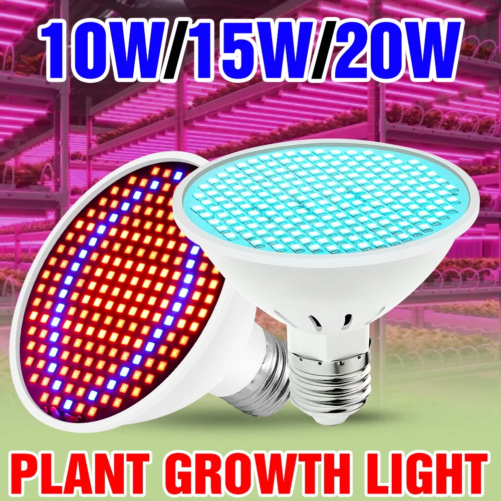 

20W Full Spectrum E27/E26 Grow Light Bulb LED Indoor Potted Plant Cultivation Lamp Greenhouse Flower Tomato Vegs Fill Lighting