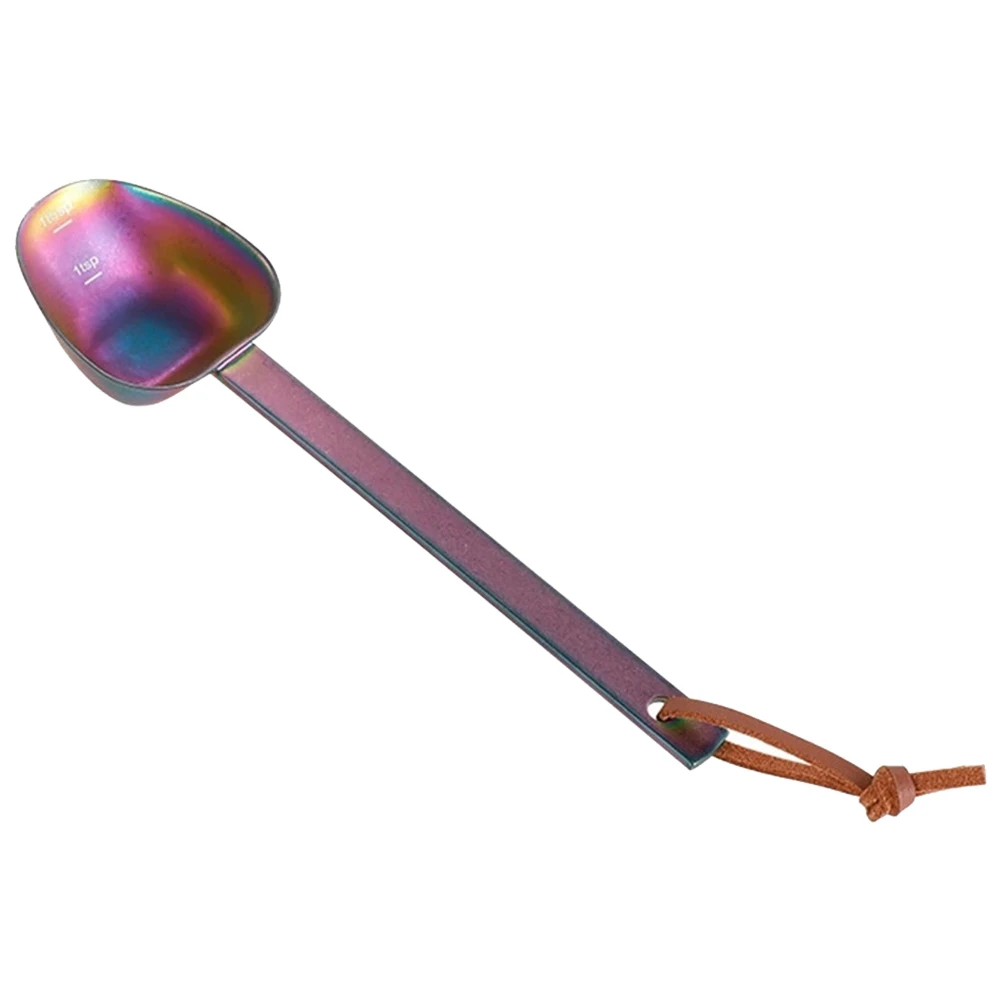 304 Stainless Steel Spoon Coffee Bean Spoon Stylish Kitchen Decor Unique Triangular Shape Versatile Use For Coffee