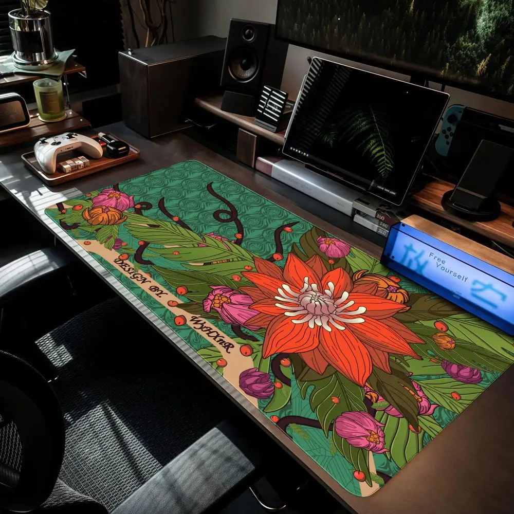 

CSGO Wild Lotus Mouse Pad MouseMat XXL Computer Accessories Large Keyboard Laptop Table Pad The New Product Gamer Gaming