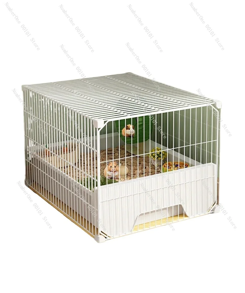 Hamster cage oversized luxury villa easy to clean drawer-type special landscaping feeding box for golden bear and striped mouse