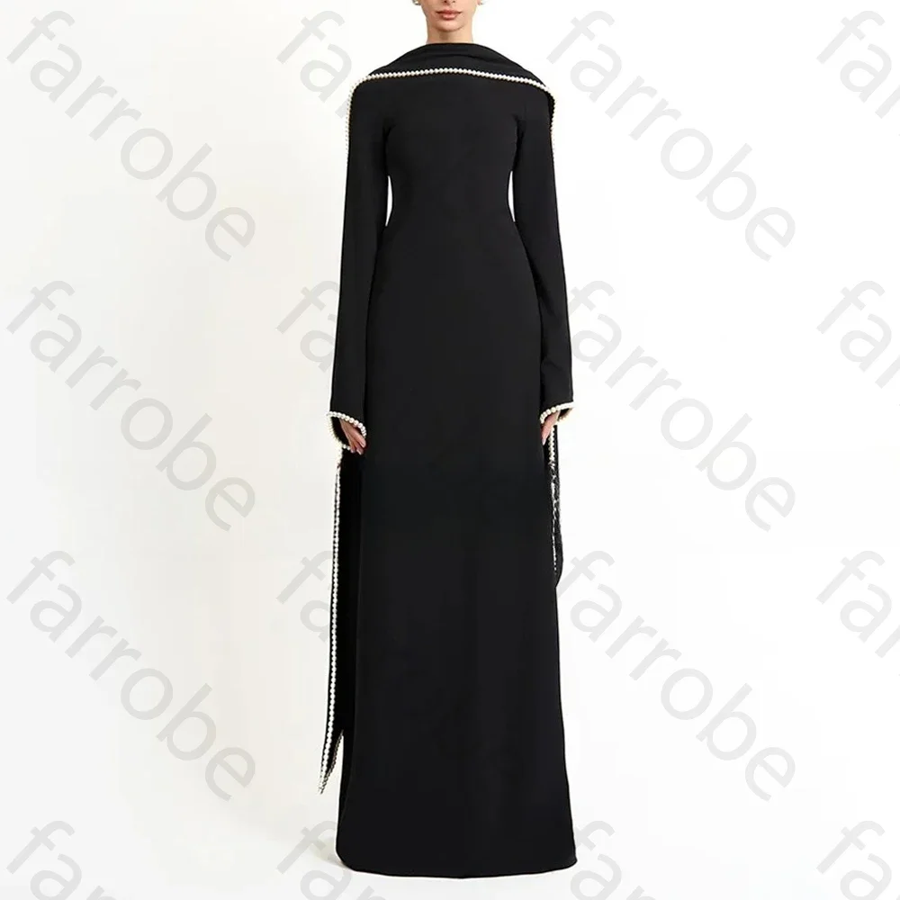 

Элегантные вечерние платья с круглым вырезом и длинными рукавами, сексуальное платье знаменитостей, изысканные платья высокого качества для выпускного вечера для женщин по индивидуальному заказу