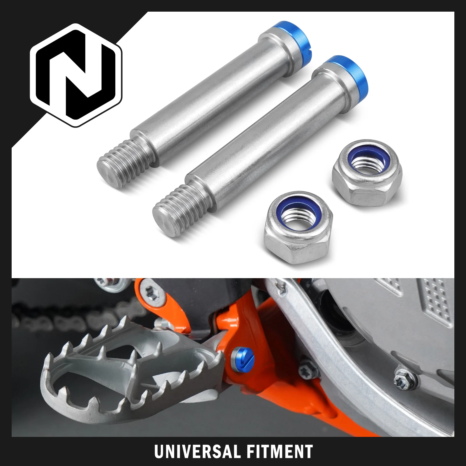 For Husqvarna TE 300 TE 250 TX 300 FE 250 FE 350 FE 450 501 Foot Peg Footrests Pins For Yamaha YZ125 YZ250 YZ250F YZ450F WR250F