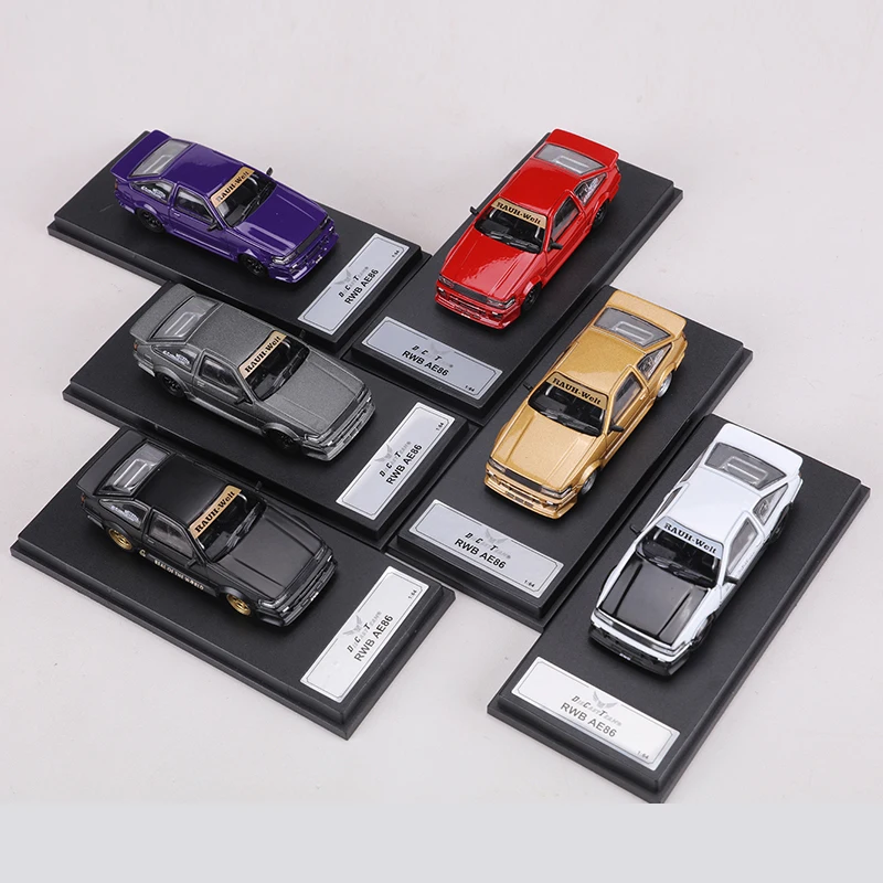 

DCT 1:64 Toyota AE86 wide-body modified version simulation alloy car model, boys' toy, adult collectible ornament.