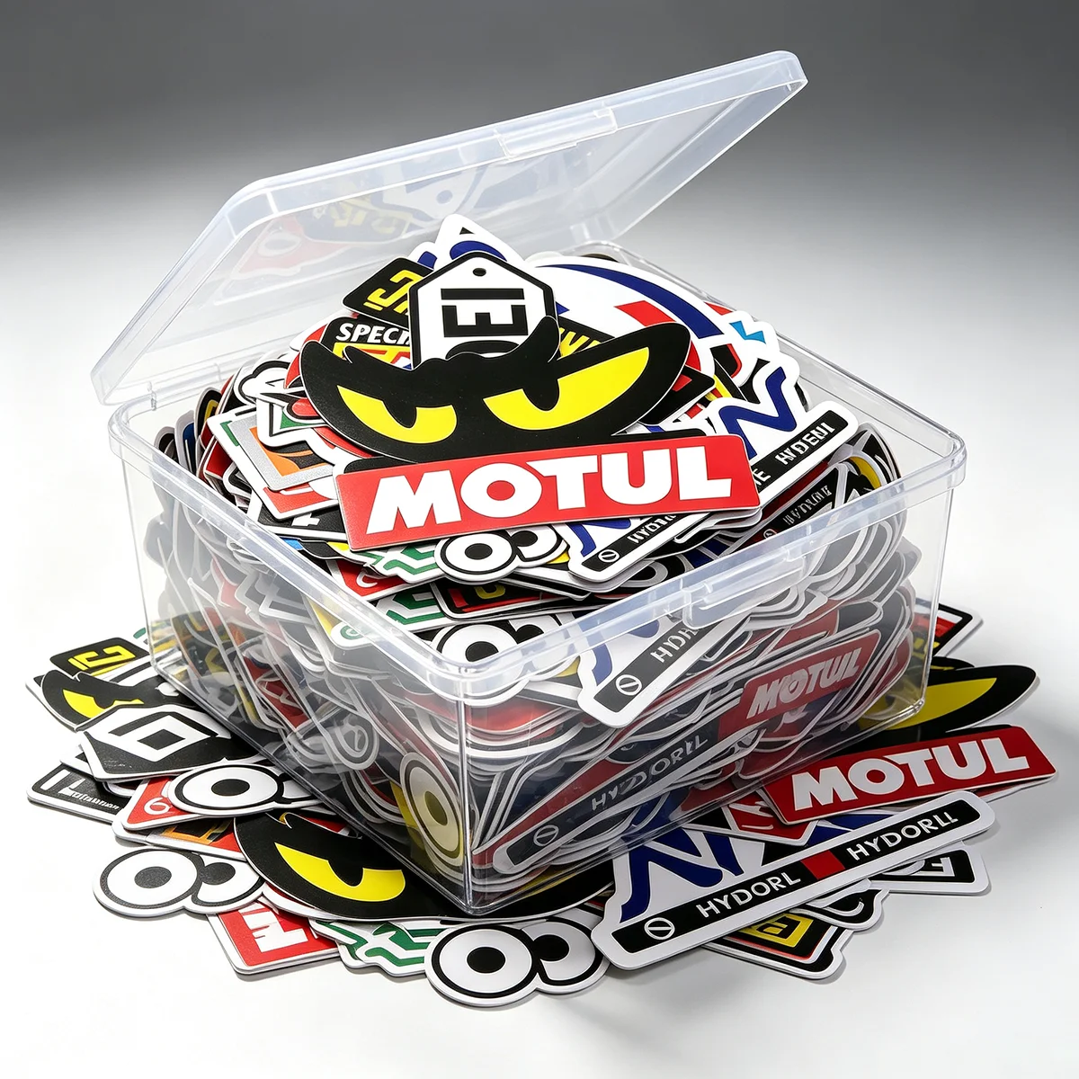 Hot Sell Motorcycle Stickers Helmet Tank Racing Sponsor Logo Decals Set for Yamaha Suzuki Kawasaki Honda Harley Davidson Ktm