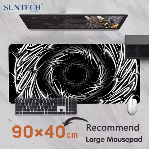 Bomull och linne gummi XXL musmatta Gaming musmatta stor skrivbordsmatta Gaming PC skrivbordsmatta tangentbordsunderlägg dator skrivbordsunderlägg 8 best sales musmatta svart - №7