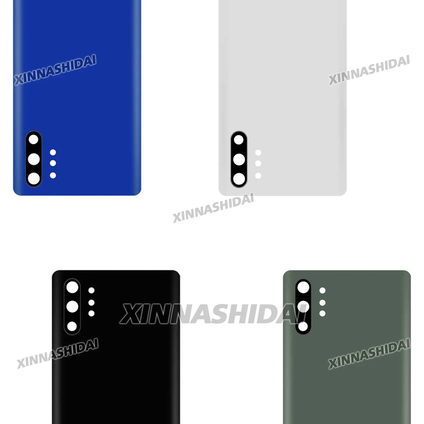 

High Quality Battery Cover For Samsung Note 10 Plus Battery Cover Glass Panel Rear Door Battery Housing Case Adhesive Replace