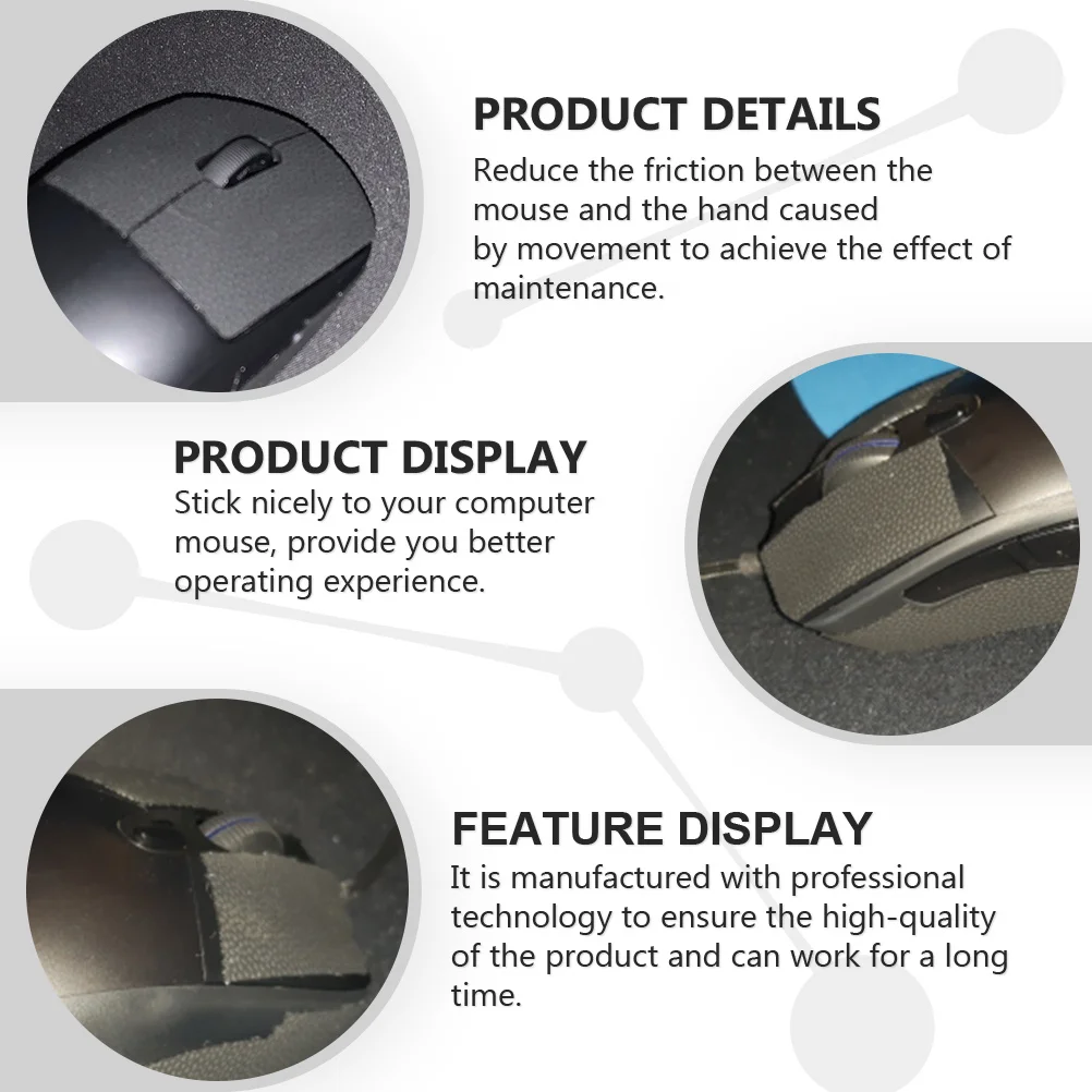 1 satz 1 Set Anti-Slip Maus Seite Aufkleber Silikon Grip Band Für Gaming Computer Drahtlose Maus Ersatz Skates mäuse Zubehör