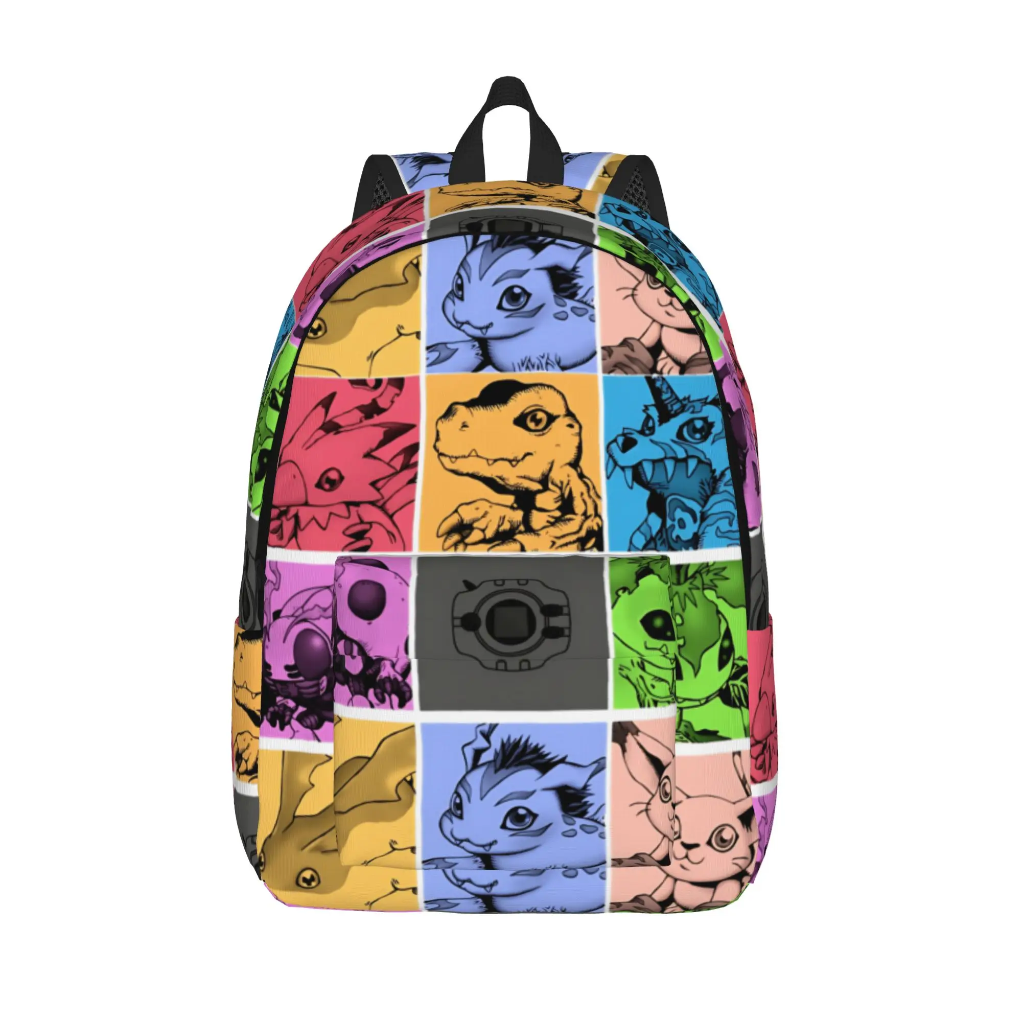 

Digital Monster Digimon Fashion Backpack Outdoor High School Hiking Travel Daypack for Men Women Laptop Shoulder Bag