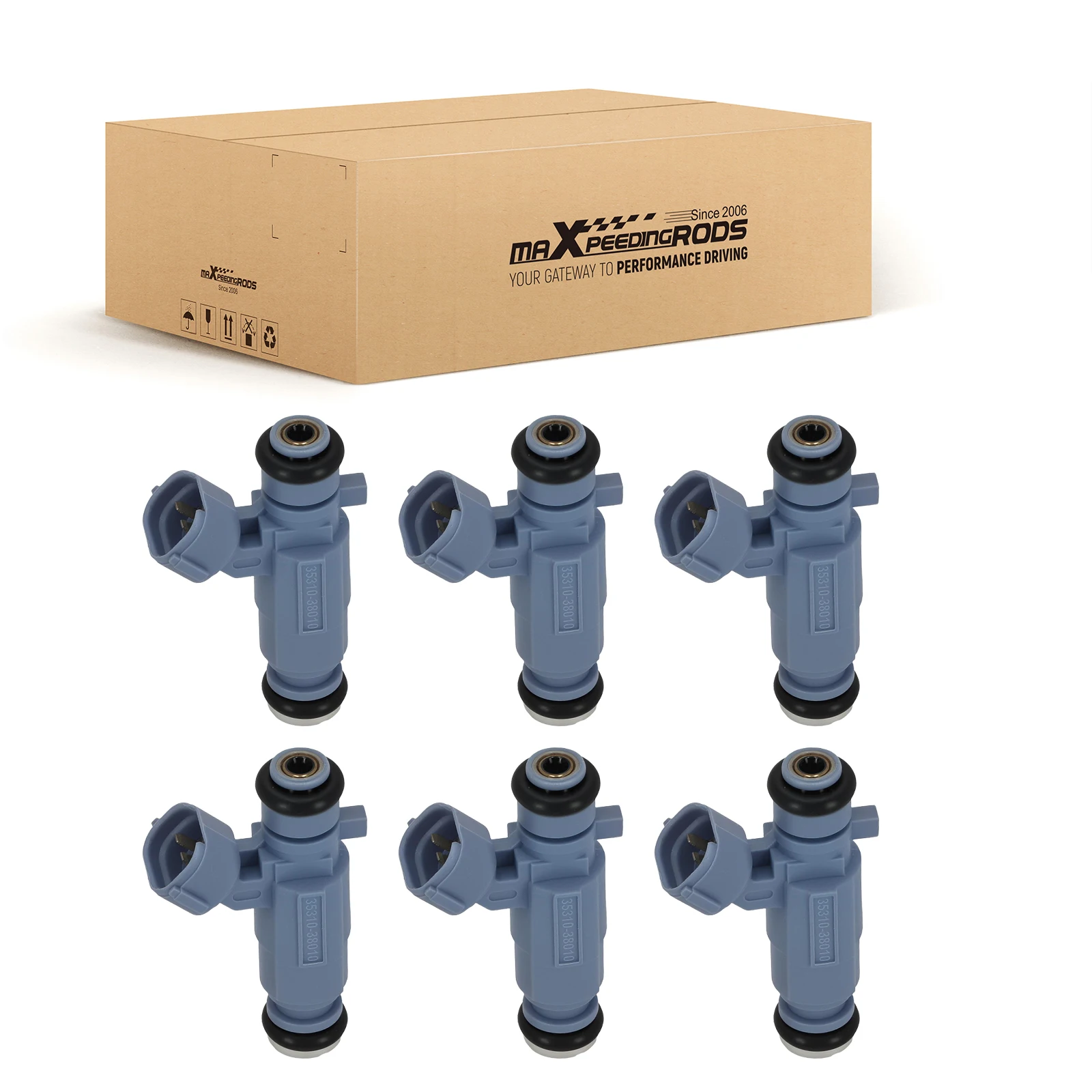 

6Pcs Fuel Injectors for Kia Sedona Sorento 3.5L V6 2002-2006 PN 35310-38010 842-12256 FJ661