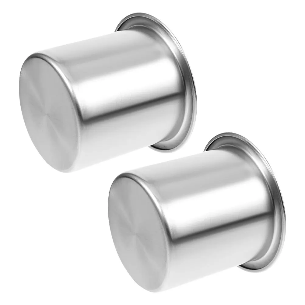 

2Pcs Stainless Steel Car Cup Holder Durable Rv Yacht Sofa Beverage Organizer Stable Support Easy Install Drop-in Insert