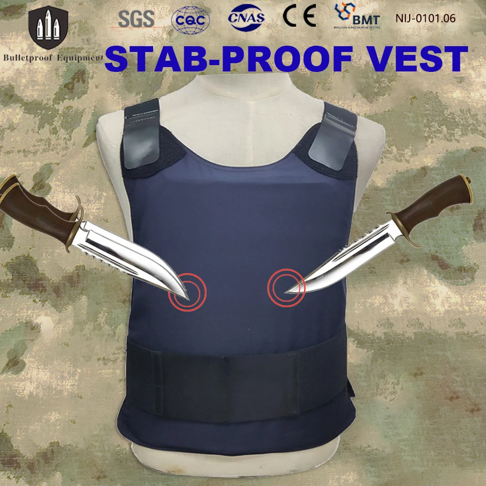 SGS Flexible Inner Wear Thin Invisible Soft Hide Self-Defense Stab-Proof Vest Resistant Violent Stabbing Sword Slashing  Vest