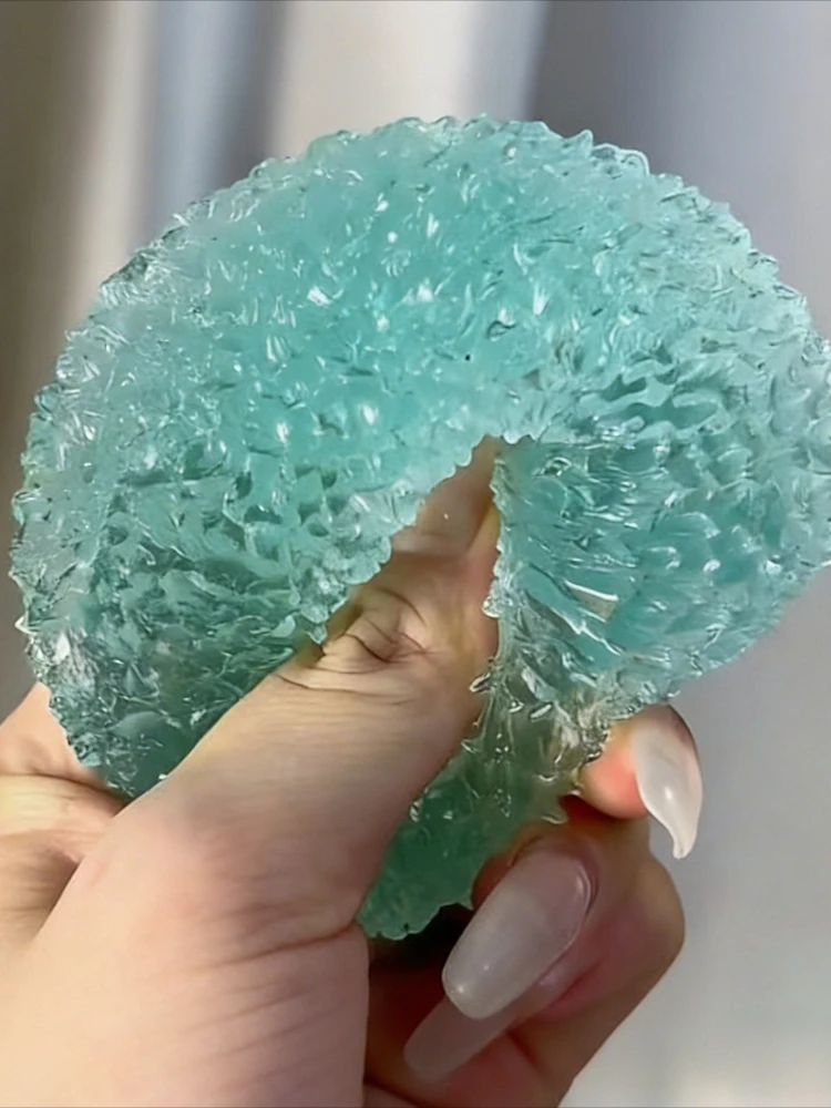 Squishy Ice Ball Maltose Fidgets Toy Superzacht Roze Mochi Slow-rebound Knijpspeeltje Anti-stress speelgoed voor volwassenen Handoefening - afbeelding 2