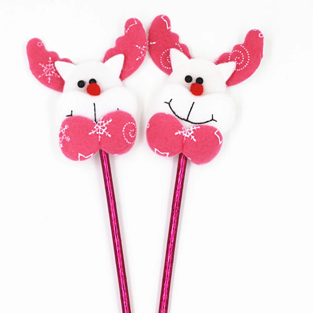 

12 шт., шариковые ручки на рождественскую тематику, милый мультяшный стиль, гладкий письменный подарок для рождественской вечеринки, офисные школьные принадлежности