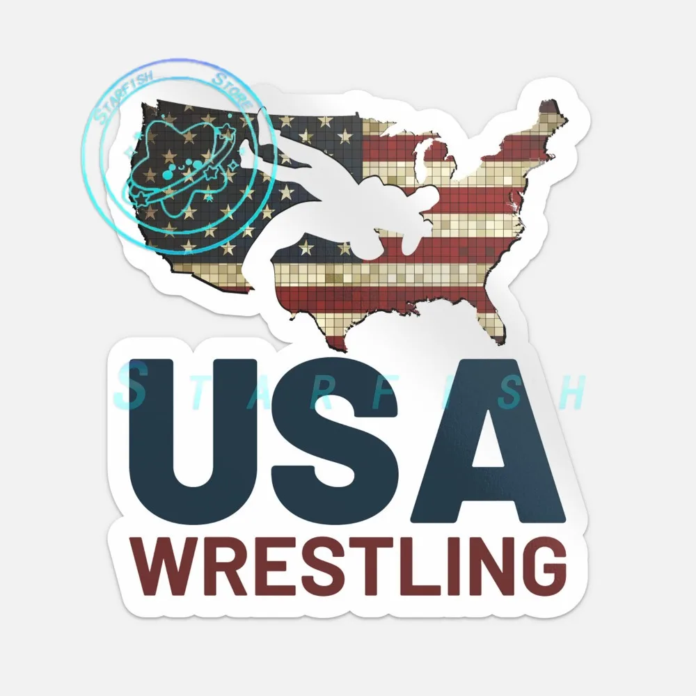 

Wrestling American Wrestling Stickers PVC Material Car Bumper Stickers Waterproof Sunscreen Spray Coating Process