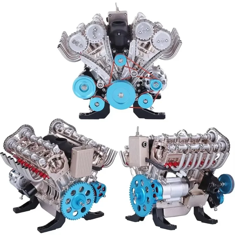 

LONTEN V8 Metal Engine 1/3 DIY Engine Mechanical Model Science Experiment Physics Educational Toy Gift in Stock
