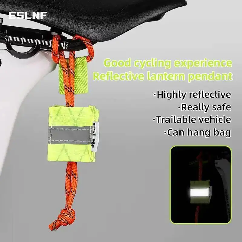 ESLNF Hanger Riding Safety Pendant High Seat Night Bike Visibility Reflective Accessory Unique For Road Mountain Bikes