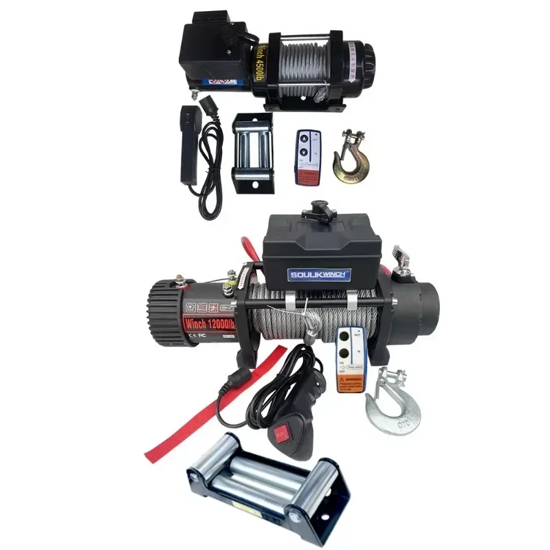 

Fast Electric Winch 12v24v48 Volt Vehicle-mounted Crane Hoist Hoist Small Home Hot Sales