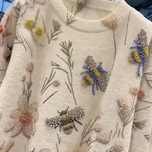 الراقية ثلاثية الأبعاد Daiminds غرزة سترة النساء عارضة محبوك كنزة صوفية الخريف الشتاء التريكو قمم ملابس نسائية أفضل 10 كنزات Lilo Stich مبيعا - No10