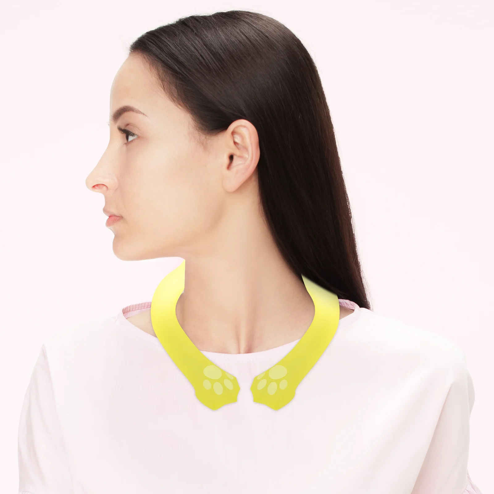 

Cooling Antiperspirant Artifact Portable Yellow Tpu Ice Collar for Neck Summer Body Ring Cooling Collar Durable Material