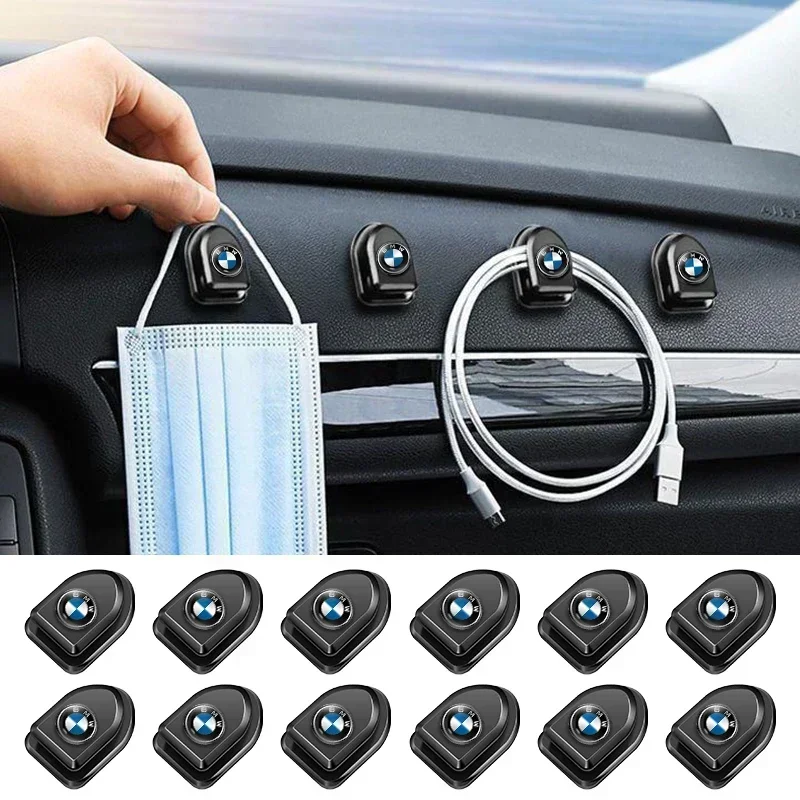 4pc Mini Car Hooks Plastic Self Adhesive Invisible Hooks For BMW X1 X3 X5 X6 X7 1 3 5 6 7 Series G20 G30 G11 F15 F16 G01 G02 F48