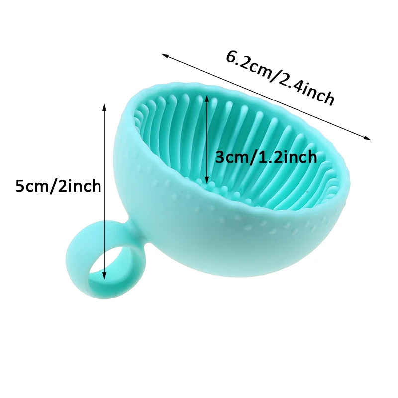 Silicone Makeup Brush Cleaner Folding Powder Puff Cleaning Bowl Eyeshadow Brushes Washing Soft Mat Beauty Tools Scrubber Box