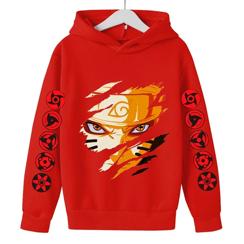 2024 Naruto anime children\'s hoodies-animated cotton hoodies for boys and girls ages 3-14