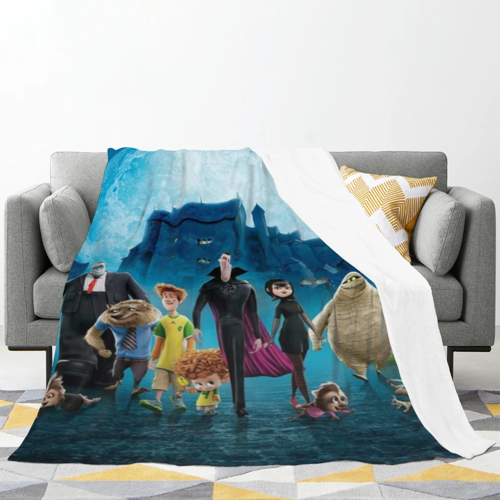 Like-Hotel-Transylvania-Style blankets Warm Flange blankets Soft and comfortable blanket picnic blanket