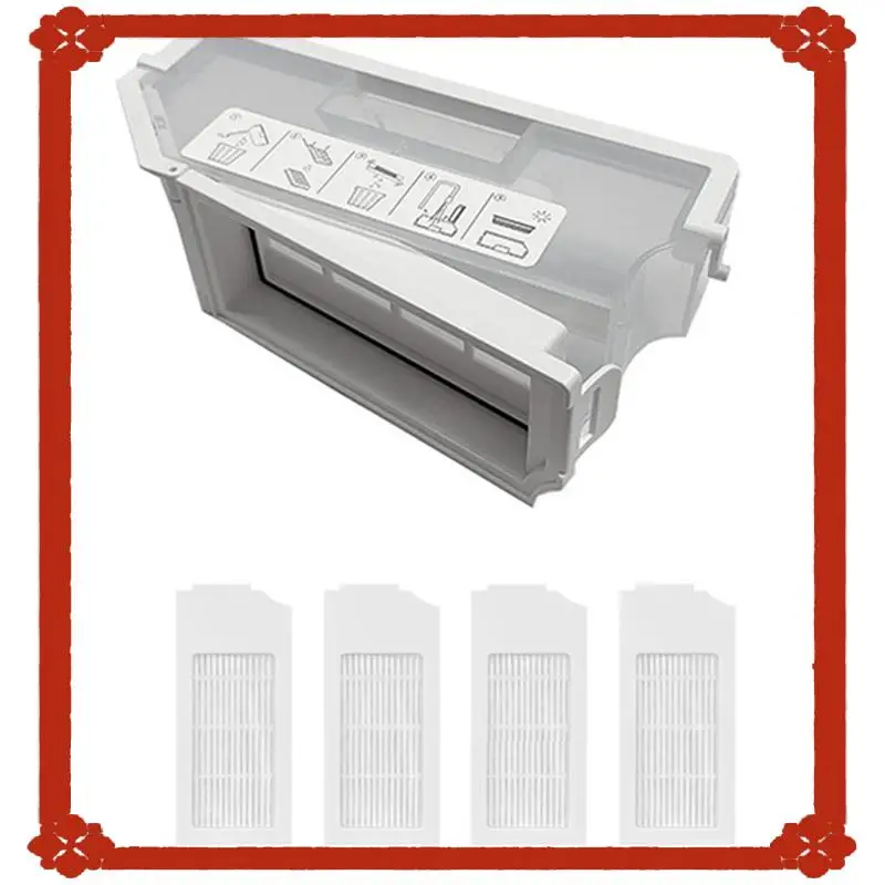 24-Hour Delivery Dust Box& 4 Filter Kit For Ecovacs N20 Plus, N20 Pro Plus Robot Vacuum Cleaner Accessories