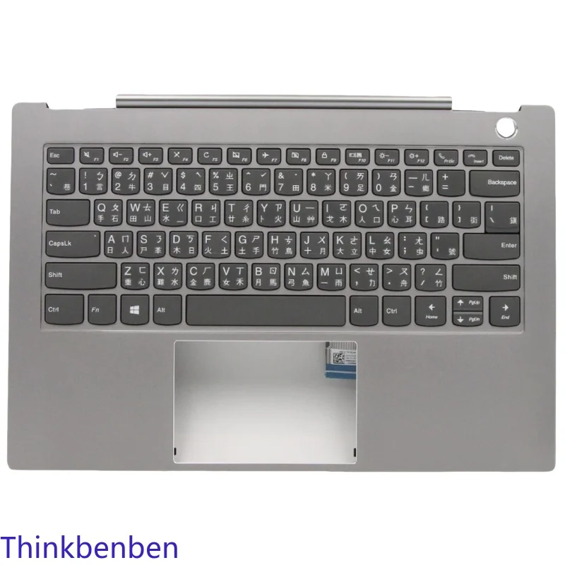 Mineral Gray Upper Case Palmrest Shell Cover Keyboard For Lenovo ThinkBook 14s IWL 5CB0U43139