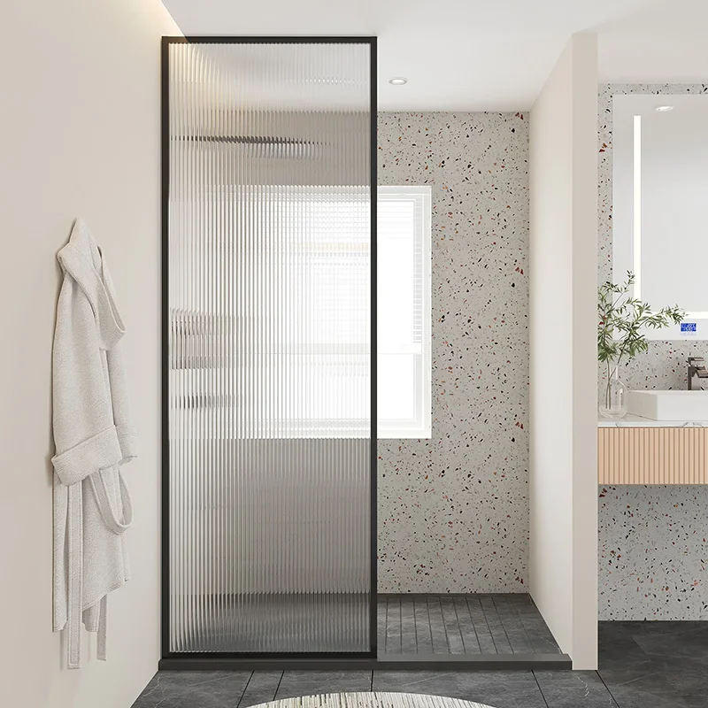 Shower room Semi-partition bathroom Glass door Toilet Dry and wet separation Bathroom screen Frameless bathroom screen