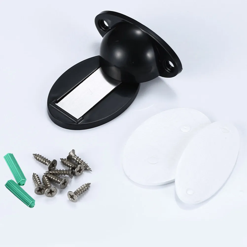 

Магнитный дверной стопор, 4 шт., без сверления, двойного назначения, защита для стен, с сильной фиксацией, для дома, офиса, спальни, ванной комнаты, белый