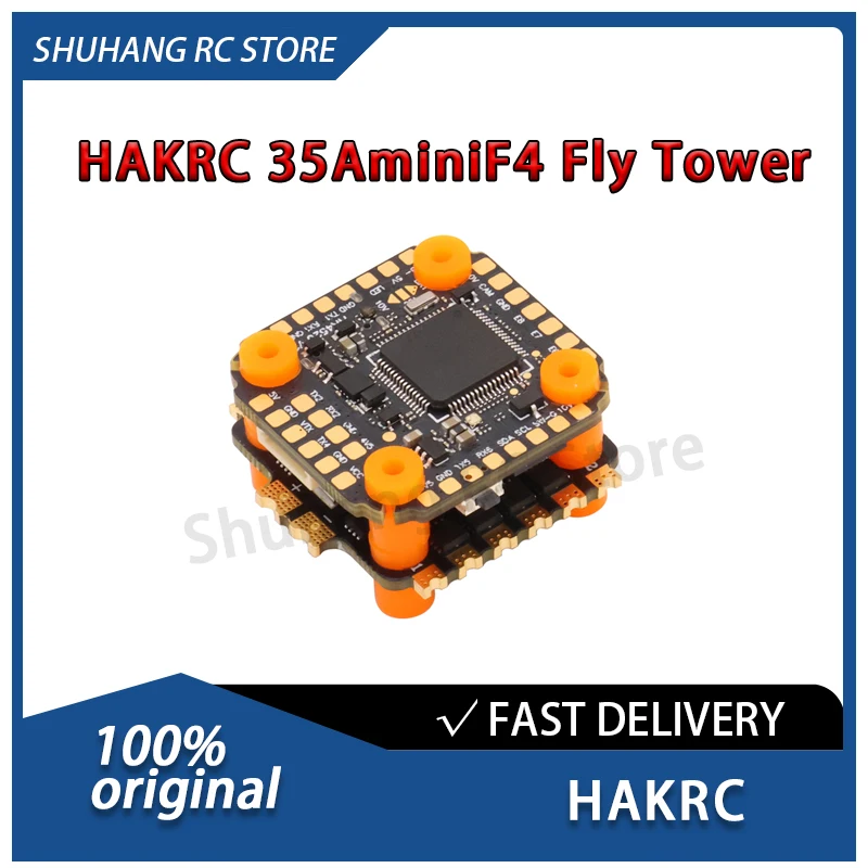 

HAKRC 35AminiF4 Fly Tower 2-6S Lipo Support External Programmable LED RX2 compatible with SBUS for FPV Micro Racing Drones