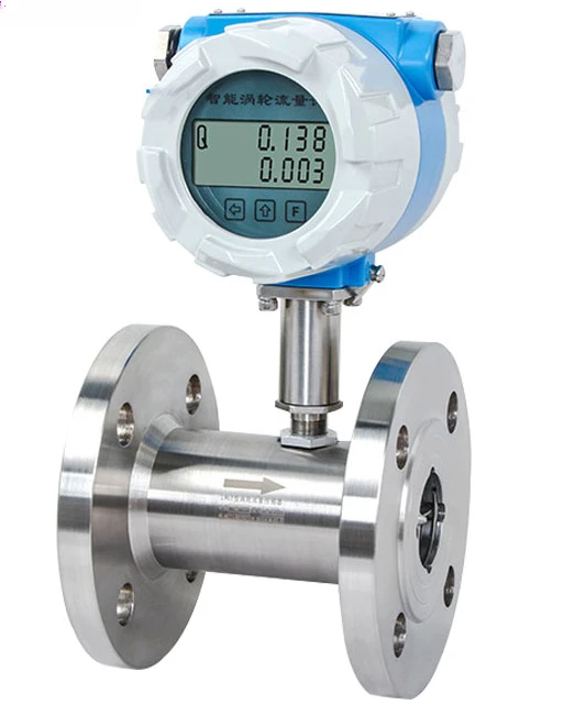 

Turbine flow meter liquid flow sensor stainless steel electronic digital display metering meter LWGY