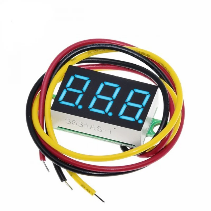 Voltmetro digitale a tre fili da 0,36 pollici LED Voltmetro digitale DC0V-32V Connessione inversa