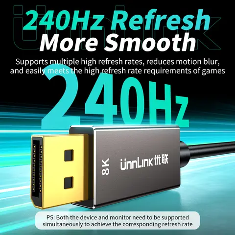 Macbook Pro/Air, Mac Mini, iPhone 15/16 के लिए USB C से DisplayPort 1.4 को अनलिंक करें, Thunderbolt 3/4 Type C से DP केबल के साथ संगत 6 best sales यूएसबी सी से डिस्प्लेपोर्ट - №1