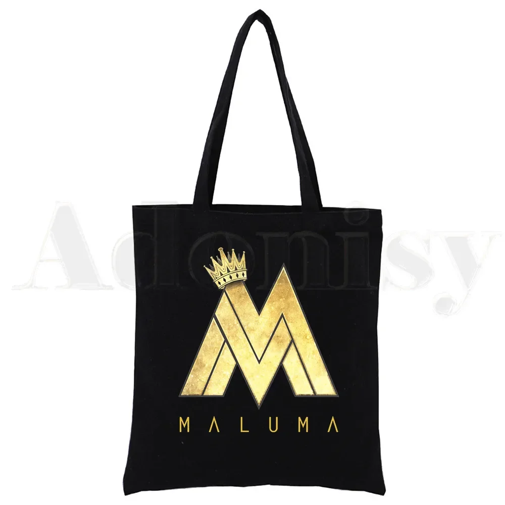 

Maluma Hawai Print Canvas Shoulder Tote Bag for Women Reggaeton Singer Handbags Eco Reusable Shopping Bag Fashion Ulzzang Bags