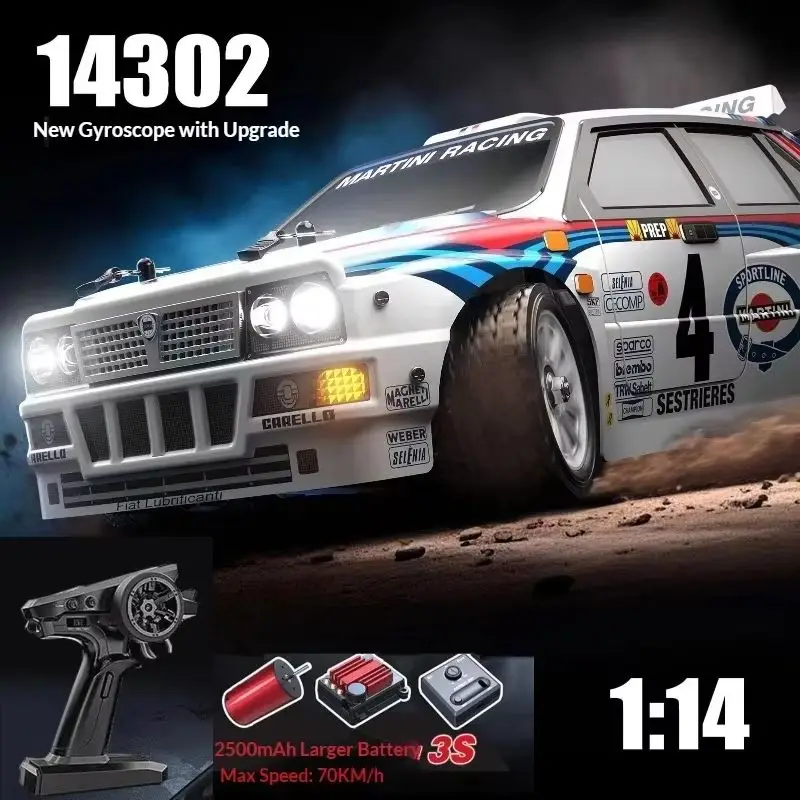 MJX Official Licensed 14302 RC Car Brushless Motor High Speed Drift Rally Car Flat Run Racing Vehicle Professional Toys Gift